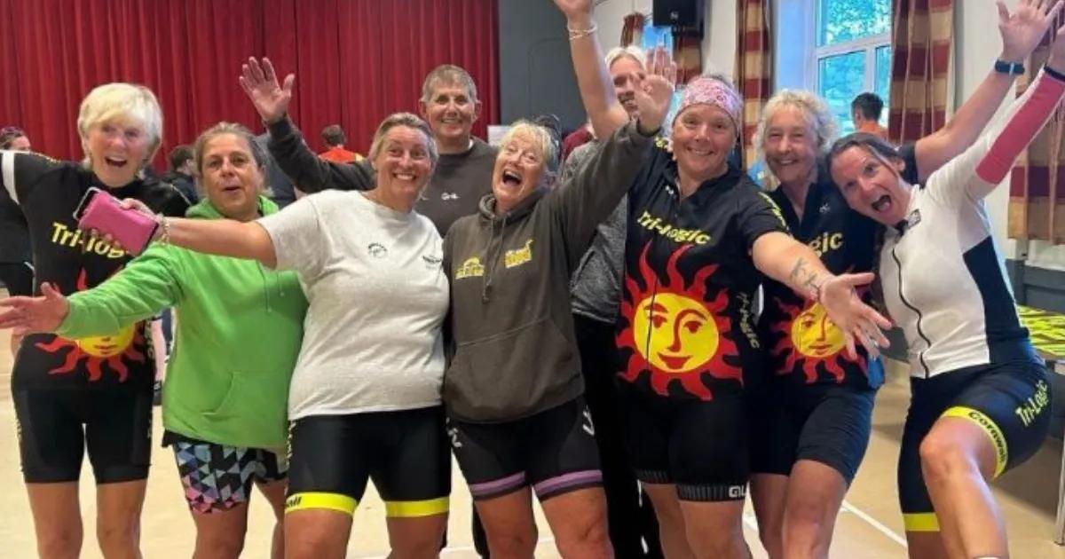 Group of women cyclists at 2025 KRT Ladies Only 10-Mile Time Trial Charity Event in Cornwall