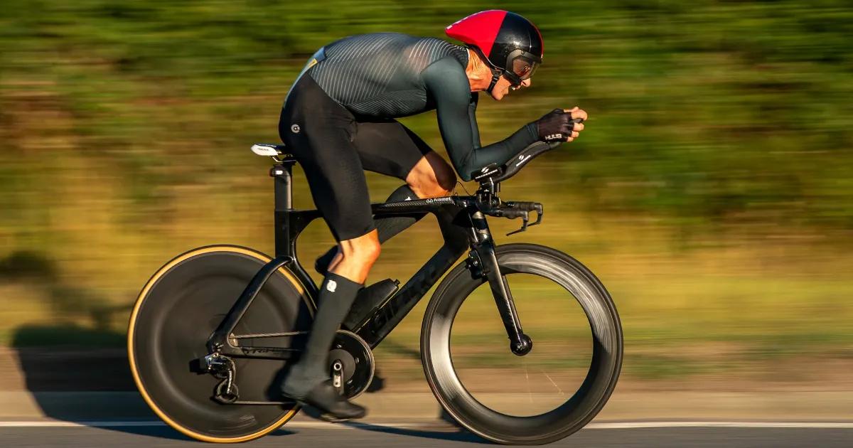 Chris Coxon riding TT bike