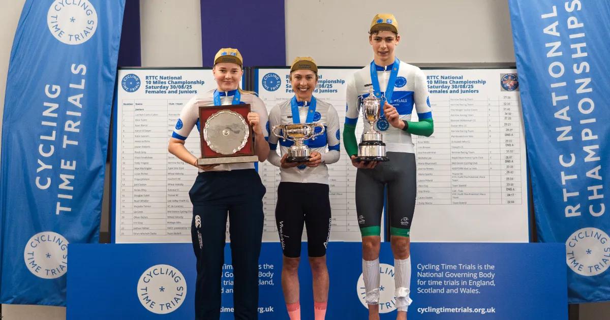National 10 Womens and Juniors Podium