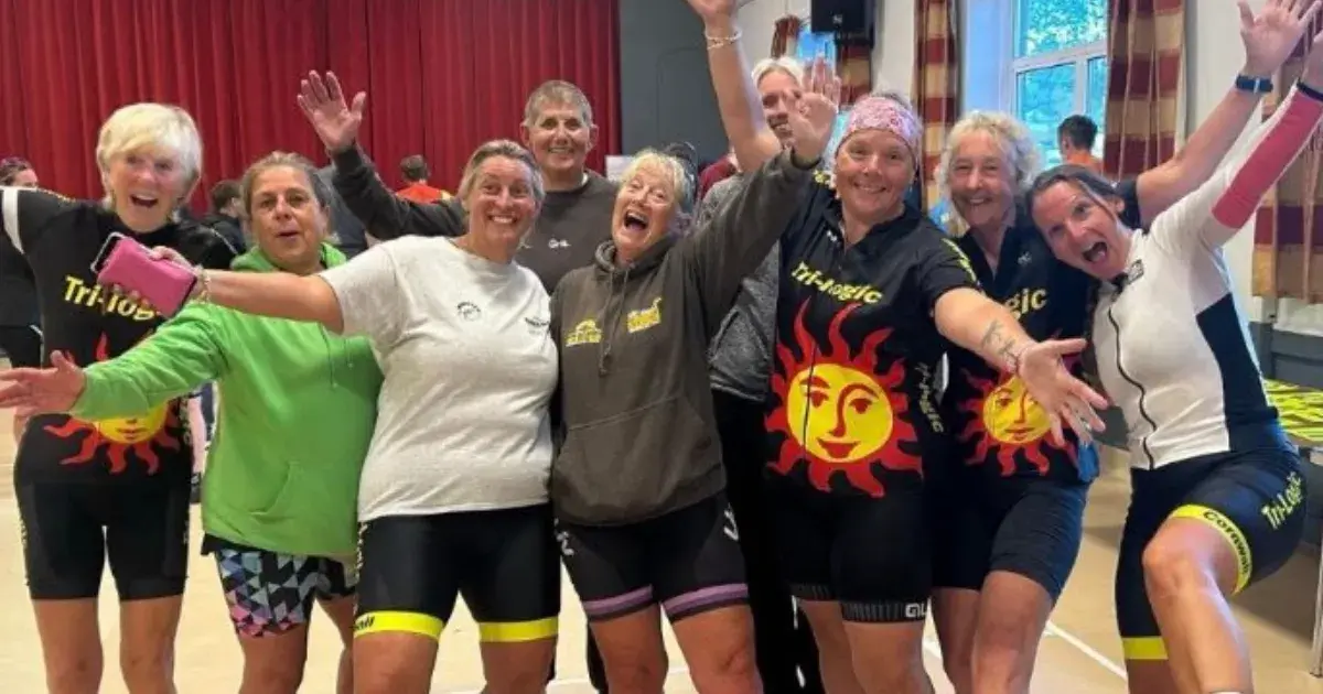 Group of women cyclists at 2025 KRT Ladies Only 10-Mile Time Trial Charity Event in Cornwall