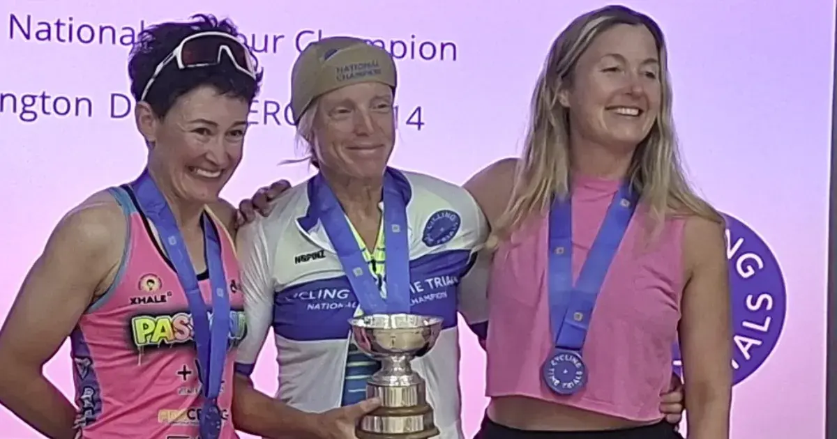 Women's podium