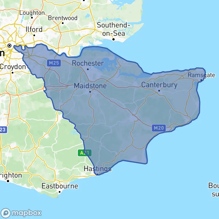 District boundary map
