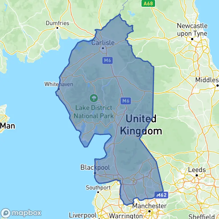 District boundary map