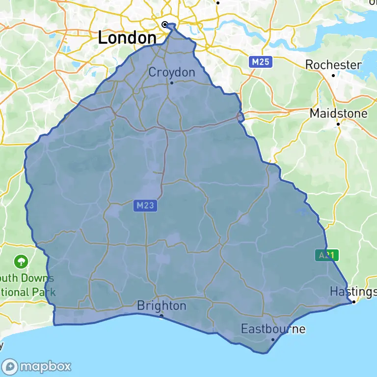 District boundary map