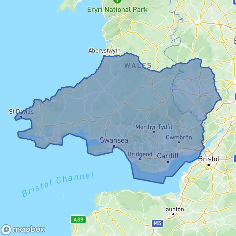 District boundary map